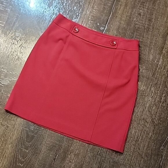 Ann Taylor Red Pencil Skirt - Picture 7 of 16